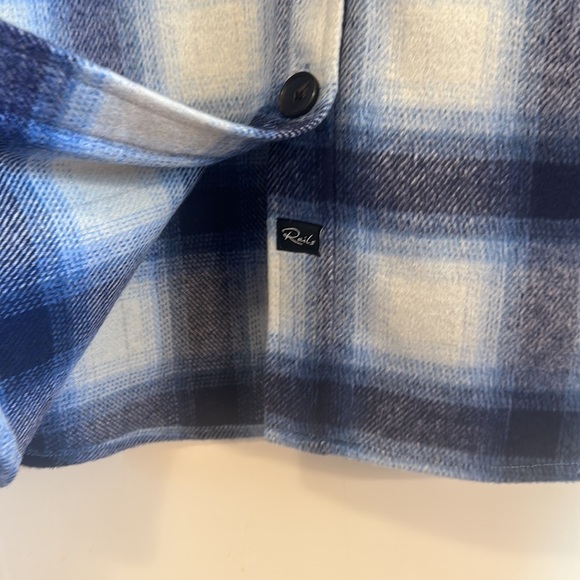 Rails NWT Tripp Plaid Jacket in Azure Sapphire - Size Small - Picture 13 of 15